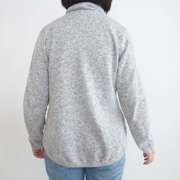 Acx Sport Gray Fine Knit Zip Up Runner Active Light Weight Sweater Large - Picture 3 of 9